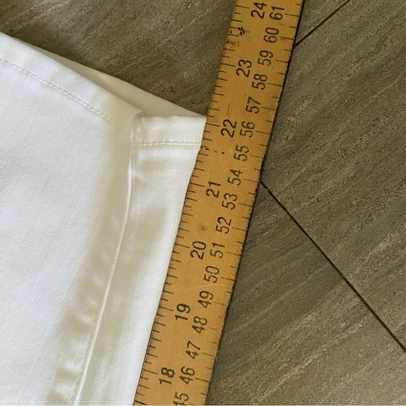 Just Black Skinny Denim Jeans Women's Size 26 Petite White Mid Rise 5-Pocket - Picture 2 of 5